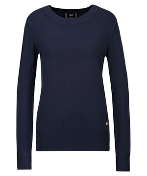 Schlichter Strickpullover aus weichem Feinstrick mit Rundhals. Die hochwertige Viskose-Mischung sorgt für hohen Tragekomfort und eine perfekte Passform.