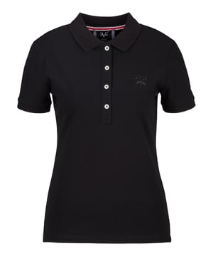 Sportief poloshirt met een klassieke polokraag en discrete logopatch. De katoen-elastaanmix zorgt voor veel comfort en een perfecte pasvorm.