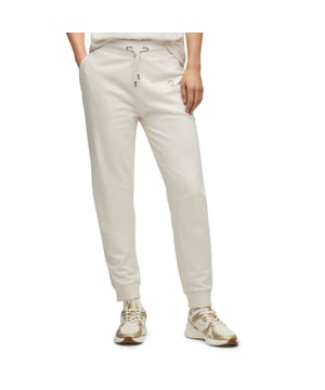 Dames Boss Esiny1 Broek in wit.- Elastische tailleband.- Zijzakken.- Geribde boorden.- Ref: 50500092118