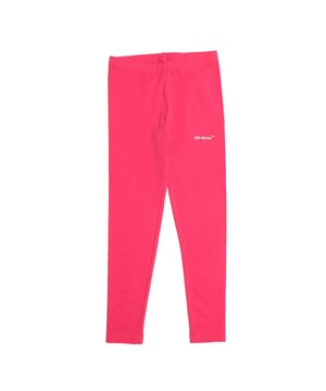 Meisjes Off White Rubberen Pijl Legging in roze - wit.- Elastische tailleband.- Rubberen pijl op achterkant.- Off-white logo in wit op zijkant.- 95% Katoen 5% Elastane.- Ref: OGCD0010013201