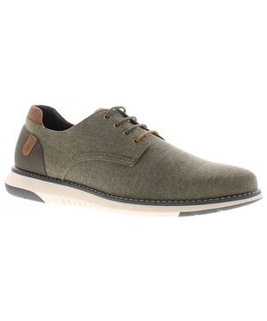 Hush Puppies Herren Schnürschuhe Bruce Canvas Grün. Obermaterial aus Canvas. Textilfutter. Gummisohle. Sneakers.