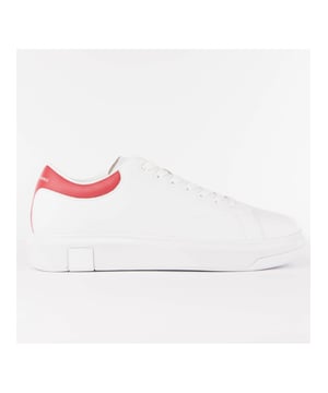 Basket Armani Exchange Action Homme Weiß Leder. Authentischer Schuh der Marke Armani Exchange - Streetwear/Sportswear Design von Armani Exchange - Armani Exchange für Herren, modisch und perfekt für den Alltag - Basket Armani Exchange in Weiß passt hervorragend zu Ihrem restlichen Kleiderschrank - bequeme Lederqualität - klassische Schnürsenkel - Action - Synthetik.