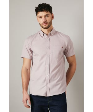 Subtle grid check pattern for a refined look
        Short sleeves perfect for warmer weather
        Button-down collar for a smart-casual appearance
        Embroidered logo detail adds a touch of sophistication
        Centre back pleat for enhanced comfort and movement
    
    This Maine short sleeve shirt combines comfort and style for the discerning gent. The subtle grid check pattern lends a sophisticated air to your casual wardrobe, making it a versatile choice for various occasions. Pair it with dark denim jeans and white trainers for a laid-back weekend look, or dress it up with chinos and loafers for a smart-casual ensemble perfect for family gatherings or informal outings. The button-down collar keeps you looking sharp, while the centre back pleat ensures ease of movement throughout the day. Whether you're heading to a backyard barbecue or a casual dinner with friends, this shirt will keep you looking effortlessly stylish and feeling comfortable. Its adaptable nature makes it a must-have addition to any modern man's wardrobe, ready to take you from day to night with ease.