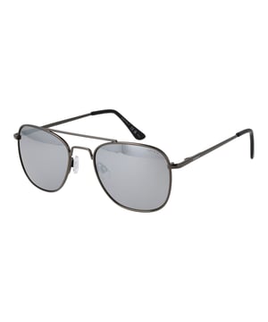 Geschlecht: Herren
Hauptfarbe: Gunmetal
Rahmenfarbe: Gunmetal
Rahmenmaterial: Edelstahl
Rahmenstil: Vollrand
Glasmaterial: Kunststoff
Glasbreite: 53
Grosse: 53-20-140
Glashohe: 45
Stegbreite: 20
Brillenbreite: 140
Bugellange: 140
Filterkategorie: 3
Schutz: 100% UVA & UVB
Federscharnier: Nein
Besonderheiten: Kein Extra
Lieferumfang: Original-Brillenbeutel
Glasfarbe: Grau
Stil: Pilotenbrille
Glaseffekt: Verspiegelt