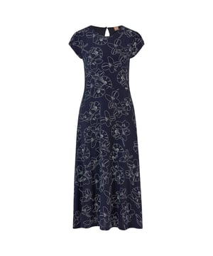 Damesjurk Boss Eletas.- Eenvoudige businessjurk met allover print, ronde hals en x-waist vorm.- Kapmouwtjes met lichte ruches.- Achtersplitdetail en onzichtbare ritssluiting en miniknoopje aan de binnenkant.- Splitdetail rechtsonder.- Met voering aan de binnenkant. Materiaal: 92% viscose, 8% elastaan. Ref: 50472464963.
