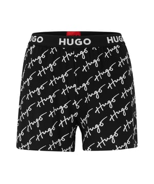 Pyjamashort met opdruk Unite van Hugo voor dames.- Elastisch jacquardlogo.- Allover handgeschreven Hugo-merkopdruk. Materiaal: 93% viscose, 7% elastaan. Ref: 50490705962.