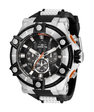 El Invicta 35547 tiene una caja de acero inoxidable de 52 millimetros con una esfera negro.
Esta modelo funciona con un movimiento de Cuarzo preciso.
Resistencia a la presión de aqua de 10 bares.
Este modelo es parte de la colección Invicta Bolt.

2 años de garantía Invicta.