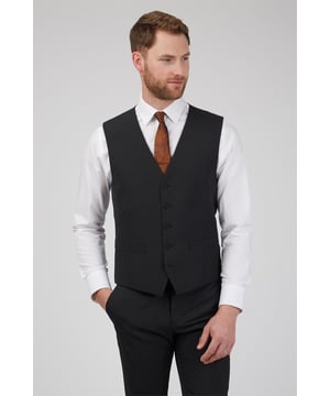 Panama Waistcoat by Limehaus. Limehaus is a true trendsetter in menswear, this sophisticated classic suit is a stylish slim fit, perfect for every dress code. The waistcoat features a 5-button front fastening with a back adjuster to tailor the perfect fit. This suit boasts a contemporary twist on traditional style, style with the matching jacket and trouser, the perfect look for any occasion.