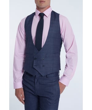 Airforce Berry Overcheck Waistcoat. 72% Polyester 26% Viscose 2% Elastane