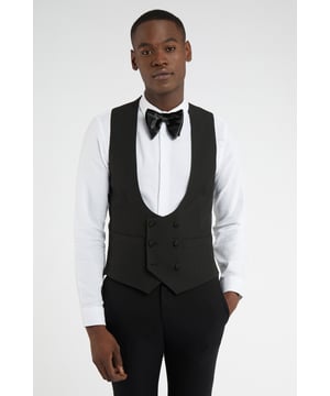 Add this slim fit double-breasted dinner waistcoat to your formalwear collection. Pair with your favourite tuxedo jacket and trousers for RSVP-ready style, perfect for your next special occasion.Contemporary design meets heritage influence with Antique Rogue. Designed for the true trendsetter, an eye-catching colour palette spans across textures that elevate suits, shirts, and more. Antique Rogue's unique suits combine legendary British tailoring with distinctive styling.