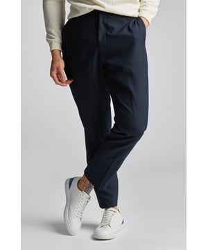 These pleated trousers are great for any occasion. 62% Polyester 35% Viscose 3% Elastane