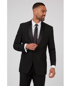 Regular Fit Shawl Tuxedo Jacket by Racing Green. Get ready for an occasion to remember with this party-perfect jacket from Racing Green.