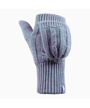 He aquí la última incorporación a la gama Heat Holders: unos guantes sin dedos con manopla convertible Heat Holders 2.3 Tog Heatweaver Yarn Fingerless Gloves. Estos guantes tipo manopla te ofrecen lo mejor de ambos mundos, con dedos abiertos para cuando necesites un tacto delicado, como al hurgar en el bolso o enviar mensajes de texto, y cálidas manoplas para ponerte encima en un instante. Estos bonitos guantes de punto por cable tienen hilo Heat Holders para un magnífico aislamiento y absorción de la humedad, junto con aislamiento Heatweaver, un forro de felpa sedosa que maximiza eficazmente la cantidad de aire caliente que se mantiene contra tu piel. El puño Heat Holders es extensible, desplegándose para crear largas mangas protectoras que abrazan la muñeca para un calor y aislamiento extra.