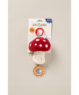 This adorable nursery activity toy from the Lily & Jack collection is designed to entertain and stimulate babies. It features a unique, colourful design with engaging textures, sounds, and interactive elements to encourage sensory exploration and motor skill development. Includes a clip for easy attaching.