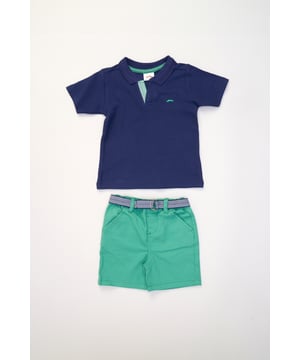 Get your little one ready for summer fun with this cool polo shirt and belted shorts set from Little Gent! Perfect for holidays and sunny adventures, this outfit is comfy, easy to wear, and super stylish. Whether it's a day at the beach or a laid back event, it’s made for comfort and fun!