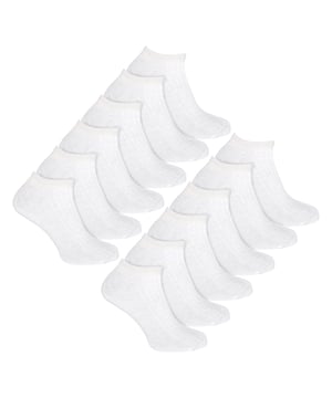 Men’s 12 Pack 100% Cotton Trainer Socks: When it comes to comfort, everyone agrees that the best bet is cotton due to its natural softness and moisture-wicking properties. Every man needs a pair of super comfortable and practical socks in his life. These 100% cotton socks provide just that!. These men’s socks are made from a soft and breathable cotton fabric for a super-soft feel. They feature a low cut trainer style, making them perfect for casual or formal wear. The moisture-wicking properties will keep your feet cool and dry throughout the day, ensuring you stay fresh. These socks also have a loose top, which ensures that you do not end up with any nasty constriction rings around your ankles after prolonged use. These premium quality socks are 100% Cotton, which means they are extra soft and comfortable, making them perfect for wearing during long days at work or around the house. You won't suffer any nasty irritation while wearing these socks, and they will make sure that you are as comfortable as you can be! These socks are ribbed to help keep them up, and are great for everyday wear, or as light, thin pairs of socks. Everyday technology for any man's feet!. These socks come in a 12 pair multipack, are available in sizes 6-11 UK and 12-14 UK, and are available in Black or White. They are Machine Washable. Extra Product Details: Men’s 12 Pairs Cotton Socks 100% Super Soft Cotton Low Cut Trainer Length Extra Comfort Moisture Wicking 2 Colour Options: Black Or White Ribbed Design Casual Or Formal Wear Loose Top, No Irritation 2 Sizes: 6-11 UK, 12-14 UK Machine Washable