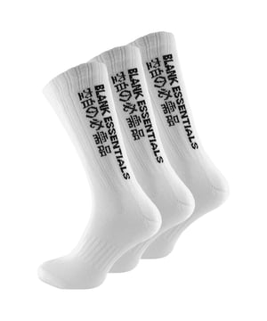 BLANK ESSENTIALS 3 Pack Cotton Socks: Step into a world of unmatched comfort and subtle style with the BLANK ESSENTIALS 3 Pack Cotton Socks. Specially designed to fit a range of shoe sizes, these crew socks effortlessly complement both your casual and official outfits, becoming an essential component of your wardrobe. Revel in the luxurious comfort these socks bring, an indispensable item for every discerning gentleman. BLANK ESSENTIALS socks are meticulously crafted to inject a wave of comfort into your daily grind. Featuring a harmonious blend of softness, breathability, and gentle support, these socks are poised to accompany you through all seasons. Made from a premium mix of 78% cotton, 11% polyamide, 9% polyester, and 2% elastane, they fit snugly into sizes 7-11 UK. The BLANK ESSENTIALS 3 Pack Cotton Socks boast several features. Their cushioned foot and smooth toe seams are signs of thoughtful design aimed at maximizing your comfort. Moreover, the easy stretch, non-binding rib ensures a perfect fit without restricting circulation. Whether you choose the classic white, sleek black, or the assorted colours pack, these socks are bound to elevate your daily comfort to new heights. Extra Product Information: - Supremely soft and comfortable - Made with high-quality materials - Easy stretch for a perfect fit - Non-binding for all-day comfort - Available in versatile colour options - Suitable for sizes 7-11 UK - Ideal for both casual and formal occasions - A must-have staple for the modern man