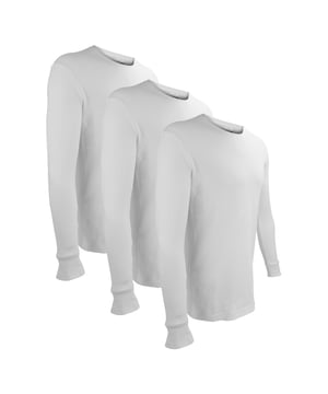 THMO - 3 Pack Multipack Mens Long Sleeved Thermal Top: Stay warm and comfortable with the THMO 3 Pack Multipack Mens Long Sleeved Thermal Top. Perfect for layering under clothes or wearing on its own, this top offers essential warmth and insulation without overheating. Made from soft, breathable, and lightweight fabric, it keeps you cosy throughout the day. The long sleeves offer extra coverage, ideal for colder weather, while the simple design in classic Black and White ensures timeless style. The thermal top features a comfortable fit, allowing easy movement whether you are outdoors or relaxing at home. Available in a multipack, you’ll have extra tops ready for everyday wear. Ideal for outdoor activities like hiking, skiing, or camping, as well as lounging indoors. Available in four sizes: Medium, Large, X-Large, and XX-Large, the thermal tops fit various body types. Choose from Black and White, which pair easily with other clothes for versatile wardrobe options. Extra Product Details: Material: Soft breathable fabric Sizes: Medium, Large, X-Large, XX-Large Colours: Black, White Includes: 3 Thermal tops Machine washable. Essential for staying warm and comfortable indoors or outdoors, even on colder days.