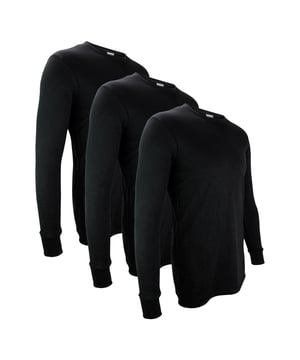 THMO - 3 Pack Multipack Kids Long Sleeved Thermal Top: Keep your child warm and comfortable with the THMO Kids Long Sleeved Thermal Top. Perfect for both outdoor activities and lounging at home, this set offers warmth without overheating. Made from soft, breathable, and lightweight fabric, it ensures insulation while keeping your little one cosy. The long-sleeved thermal top offers a comfortable fit, allowing easy movement whether worn alone or layered under other clothes. The thermal top is designed to keep your child at the perfect temperature, whether they’re playing outdoors, hiking, skiing, or relaxing indoors. Available in classic Black and White, it’s easy to match with any outerwear for versatile styling. Available in five sizes: 3-4 Years, 5-6 Years, 7-8 Years, 9-11 Years, and 12-13 Years, the set fits various body types. The multipack offers great value with three long-sleeved thermal tops in each pack. Extra Product Details: Material: Soft breathable fabric Sizes: 3-4 Years, 5-6 Years, 7-8 Years, 9-11 Years, 12-13 Years Colours: Black, White Includes: 3 x Thermal tops Machine washable. Perfect for keeping your child warm and comfortable, whether indoors or outdoors, during colder weather.