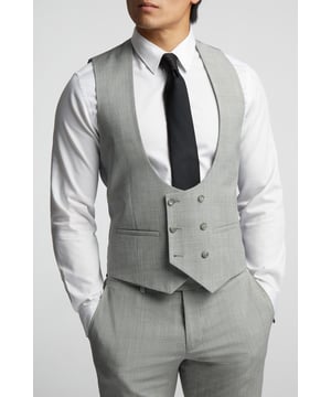 A classic recapture of British tailoring - Alexandre of England present the Ice Grey Check waistcoat. Made in a luxurious wool blend with double breasted styling, for guaranteed comfort and style for any occasion.Pair with the matching jacket and trouser for head-to-toe sophistication.