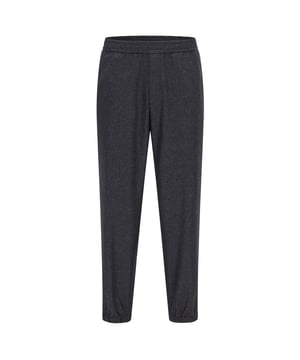 Super 100'SFashionable relaxed-fit trouserselastic waistband and hemzip on cuffs