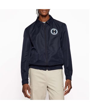 lightweight Outerwear - detachable Hood - responsible style with recycled plastic Seaqual - embroidery on chest