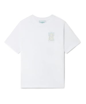 The Tennis Pastelle t-shirt is a short-sleeve printed design featuring artwork inspired by nature, architecture, and tennis in this season's pastel colours. Crafted from organic cotton and complete with a classic ribbed crew neck.