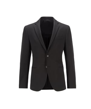 Herenjas Boss Norwin Blazer.- Schouder revers.- Twee knoopsluiting.- Twee buitenzakken, borstzak en twee binnenzakken.- Knopen aan manchetten.- Stretch Tailoring. Materiaal: 70% viscose, 25% polyamide, 5% elastaan. Ref: 50451141001.
