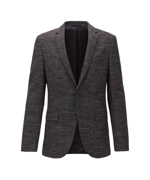 Men's Boss Nasley Blazer Jacket.- Notch lapels.- Two button fastening.- Two patch pockets.- Two inner pockets.- Four cuff buttons.- Double vent.- Slim fit. Material: 70% Wool, 30% Linen. Ref: 50421773010.