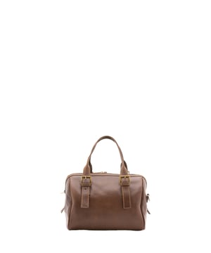 Bolsa baúl unisex. El cierre es con cremallera. Los bolsillos internos son uno con cremallera. Los bolsillos externos están ausentes. La bandolera es ajustable en piel. El asa es regulable en piel. Hay un compartimento interno. El material exterior es 100% Piel Auténtica. Internamente está forrado en algodón. Medidas: 29x27x13 cm. Hecho en Italia