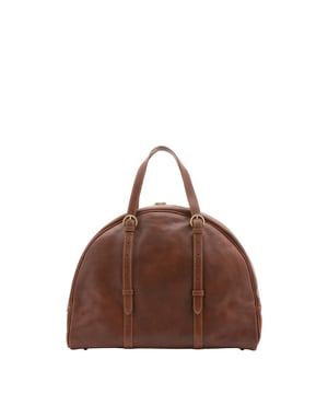 Bolsa de viaje unisex. El cierre es con cremallera. Los bolsillos internos son uno con cremallera. Los bolsillos externos están ausentes. Falta la correa para el hombro. El mango es de piel. Hay un compartimento interno. El material exterior es 100% Piel Auténtica. Internamente está forrado en algodón. Medidas: 47x34x22 cm. Hecho en Italia