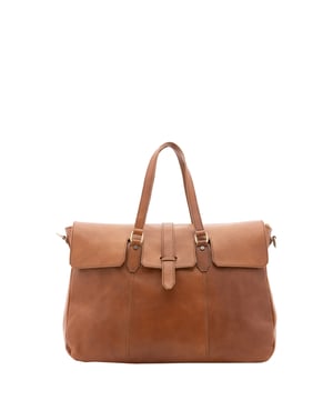 Bolsa de viaje unisex. El cierre es con cremallera. Los bolsillos internos son uno con cremallera y otro abierto. Los bolsillos externos están ausentes. Falta la correa para el hombro. El mango es de piel. Hay un compartimento interno. El material exterior es 100% Piel Auténtica. Internamente está forrado en algodón. Medidas: 40x61x18 cm. Hecho en Italia