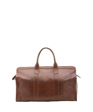 Unisex-Reisetasche mit Reißverschluss. eine mit Reißverschluss-Innentaschen. fehlende Außentaschen. verstellbarer und abnehmbarer Schultergurt aus Leder. im Ledergriff. ein Innenfach.  Außenmaterial. Innen mit Baumwolle gefüttert. Maße: 53x28x26 cm. Hergestellt in Italien