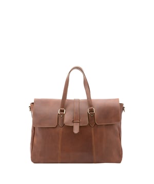 Bolsa de viaje unisex. El cierre es con cremallera. Los bolsillos internos son uno con cremallera y otro abierto. Los bolsillos externos están ausentes. Falta la correa para el hombro. El mango es de piel. Hay un compartimento interno. El material exterior es 100% Piel Auténtica. Internamente está forrado en algodón. Medidas: 40x61x18 cm. Hecho en Italia
