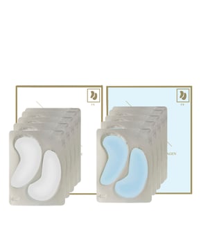 Dit oogverwennende duo combineert de hydraterende kracht van hyaluronzuur en collageen met de rustgevende aanraking van roos. De oogkussentjes met hyaluronzuur + collageenhydrogel (5x2) zorgen voor intens vocht, maken de huid voller en verminderen fijne lijntjes en rimpels. De Double Collagen + Rose Hydrogel Eye Pads (5x2) stimuleren de collageenproductie verder, terwijl het rozenextract het gevoelige gebied onder de ogen kalmeert en revitaliseert, waardoor wallen en donkere kringen worden verminderd. Gebruik deze pads voor een verfriste en verjongde look, waardoor uw ogen gehydrateerd, steviger en helderder aanvoelen.