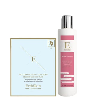 Hyaluronzuur + Collageen Body Lotion is een diep hydraterende en verjongende lotion die helpt de huid te voeden en de elasticiteit te verbeteren. Samengesteld met hyaluronzuur en collageen, biedt het intense hydratatie, waardoor je huid zacht, glad en stevig aanvoelt. Deze lichte, niet-vette lotion trekt snel in, waardoor hij perfect is voor dagelijks gebruik om je huid gehydrateerd, vol en stralend te houden.

Hyaluronzuur + Collageen hydrogel oogpads zijn ontworpen om de gevoelige huid onder de ogen te hydrateren en te verjongen. Deze verkoelende hydrogelkussentjes zijn doordrenkt met hyaluronzuur en collageen om wallen, fijne lijntjes en donkere kringen te helpen verminderen. De verzachtende pads zorgen voor een diepe hydratatie en voeding, waardoor je gebied onder de ogen er na elk gebruik verfrist, stevig en gerevitaliseerd uitziet.