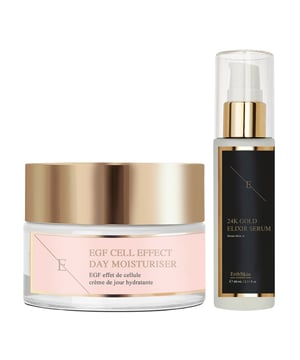 Het Anti-Wrinkle Elixir Serum met 24K goud is een essentiële huidverzorgingslijn die tekenen van huidveroudering aanpakt en de huid laat stralen. Dit lichtgewicht serum, verrijkt met de luxe voordelen van 24K goud, hydrateert diep, maakt fijne lijntjes glad en herstelt de stevigheid voor een jeugdige gloed. De snel absorberende formule maakt de huid zijdezacht, verjongd en stralend bij elk gebruik.

De EGF Cell Effect Day Moisturiser is een revolutionaire formule die is ontwikkeld om huidvernieuwing en hydratatie te ondersteunen. Deze lichtgewicht moisturiser, aangedreven door Epidermale Groeifactoren (EGF), verbetert de elasticiteit van de huid, verbetert de textuur en voedt de hele dag door. Ideaal voor dagelijks gebruik, helpt bij het bereiken van een gladde, vollere en stralende teint, waardoor het een onmisbaar onderdeel van je huidverzorgingsroutine is.