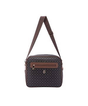 Crossbodytas voor dames met ritssluiting. één met binnenzakken met ritssluiting. twee vooraan met ritssluiting en twee achteraan met externe zakken met ritssluiting. verstelbaar in stoffen schouderband. ontbrekend handvat. Drie binnenvakken.  extern materiaal. gevoerd met polyester binnenkant. Afmetingen: 24x29x11 cm. Modeproduct