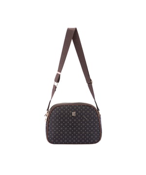Crossbodytas voor dames met ritssluiting. één met binnenzakken met ritssluiting. één achterkant met externe zakken met ritssluiting. verstelbaar in stoffen schouderband. ontbrekend handvat. Drie binnenvakken.  extern materiaal. gevoerd met polyester binnenkant. Afmetingen: 19x26x9 cm. Modeproduct