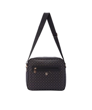 Crossbodytas voor dames met ritssluiting. één met binnenzakken met ritssluiting. twee vooraan met ritssluiting en twee achteraan met externe zakken met ritssluiting. verstelbaar in stoffen schouderband. ontbrekend handvat. Drie binnenvakken.  extern materiaal. gevoerd met polyester binnenkant. Afmetingen: 24x29x11 cm. Modeproduct