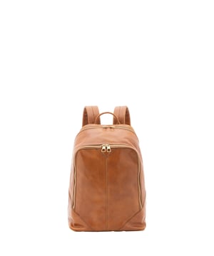 Unisex-Rucksack mit Reißverschluss. eine offene Innentasche. eine Vorderseite mit Außentaschen mit Reißverschluss. verstellbarer Schultergurt aus Leder. im Ledergriff. ein Innenfach.  Außenmaterial. Innen mit Baumwolle gefüttert. Maße: 30x46x17 cm. Hergestellt in Italien