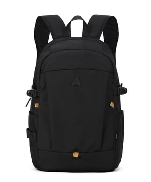 Mochila de hombre. El cierre es con cremallera. Los bolsillos internos son bolsillos multifuncionales. Los bolsillos exteriores son uno frontal con cremallera y dos laterales abiertos. La bandolera es ajustable en tela. El mango es de tela. Hay un compartimento interno. El material exterior es 100% Poliéster. Internamente es 100% Poliéster. Medidas: 33x44x16 cm. Producto de moda
