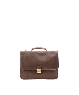 Bolso unisex. El cierre es rápido. Los bolsillos internos son bolsillos multifuncionales. Los bolsillos externos son uno en la espalda con cremallera. La bandolera es ajustable y extraíble en piel. El mango es de piel. Hay dos compartimentos internos. El material exterior es 100% Piel Auténtica. Internamente está forrado en piel auténtica. Medidas: 40x30x6 cm. Hecho en Italia