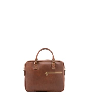Unisex-Handtasche mit Reißverschluss. zwei offene Innentaschen. Eine Vorderseite mit Reißverschluss und eine Rückseite mit Reißverschluss-Außentaschen. verstellbarer und abnehmbarer Schultergurt aus Leder. im Ledergriff. zwei Innenfächer.  Außenmaterial. Innen mit Baumwolle gefüttert. Maße: 38x28x7 cm. Hergestellt in Italien