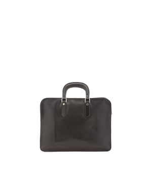 Bolso unisex. El cierre es con cremallera. Hay dos bolsillos internos abiertos. Los bolsillos externos están ausentes. La bandolera es ajustable y extraíble en piel. El mango es de piel. Hay un compartimento interno. El material exterior es 100% Piel Auténtica. Internamente está forrado en piel auténtica. Medidas: 40x30x8 cm. Hecho en Italia