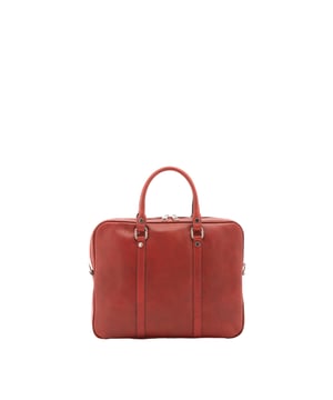 Bolso unisex. El cierre es con cremallera. Los bolsillos internos son uno con cremallera. Los bolsillos externos están ausentes. La bandolera es ajustable y extraíble en piel. El mango es de piel. Hay un compartimento interno. El material exterior es 100% Piel Auténtica. Internamente está forrado en algodón. Medidas: 37x31x6 cm. Hecho en Italia