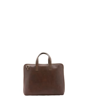 Bolso unisex. El cierre es con cremallera. Los bolsillos internos son uno con cremallera y otro abierto. Los bolsillos externos son uno en la espalda con cremallera. La bandolera es ajustable en piel. El mango es de piel. Hay dos compartimentos internos. El material exterior es 100% Piel Auténtica. Internamente está forrado en algodón. Medidas: 40x30x5 cm. Hecho en Italia