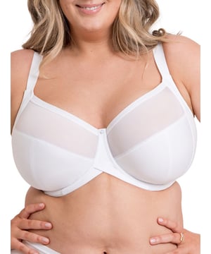 Curvy Kate Wonderfully Full Cup Bra. With side support, anchored straps and stretch mesh upper cup panels for total support. The product is recommended for hand wash only.