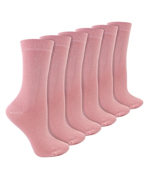 Sock Snob - 6 Pack Ladies Bamboo / Merino Wool Blend Socks: Sock Snob offers a luxurious blend of bamboo and Merino Wool in these Ladies' socks, delivering an exceptional combination of comfort, softness, and warmth. The bamboo fibres provide a silky-smooth feel against the skin, while their natural moisture-wicking properties keep your feet dry and fresh throughout the day. The Merino wool adds an extra layer of warmth, making these socks ideal for year-round wear, whether in the chill of winter or the mild temperatures of spring and autumn. These socks are perfect for everyday use, seamlessly transitioning from a busy day at the office to a relaxed evening at home, all while ensuring your feet remain cosy and comfortable. Whether you're dressing up or keeping it casual, these socks in various colours like Black, Brown, Rose Pink, Sage Green, Denim Blue, Burgundy, and Sand Beige will complement any outfit. They are designed to fit comfortably with Ladies Size 4-8 UK, and they are made from a soft and luxurious material blend: 60% Viscose (from Bamboo), 23% Polyamide, 15% Merino Wool, and 2% Elastane. These socks are also safely machine washable. Extra Product Details: Sock Snob Ladies Casual Socks Super Soft Feel Bamboo & Merino Wool Blend Naturally Moisture Wicking Simple & Plain Design Natural Warmth 6 Pairs Per Pack Ladies One Size: 4-8 UK Machine Washable
