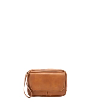 Unisex clutch tas met ritssluiting. één met binnenzakken met ritssluiting. één aan de voorkant met een magnetische knoop en één aan de achterkant met externe zakken met ritssluiting. ontbrekende schouderband. met leren handvat. een binnencompartiment.  extern materiaal. gevoerd met katoenen binnenkant. Afmetingen: 24x20x6 cm. Gemaakt in Italië